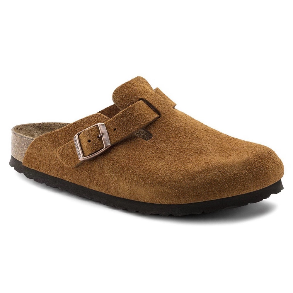 Birkenstock Boston Soft Footbed Clogs Suede Leather!